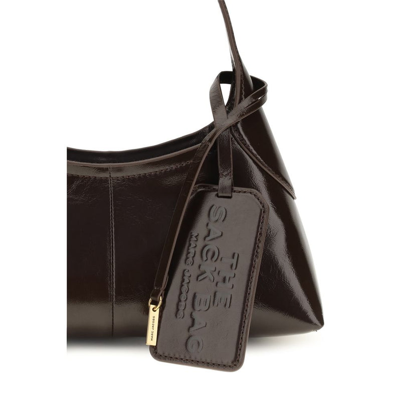 Borsa a spalla Marc Jacobs in pelle di vitello marrone Bos Taurus