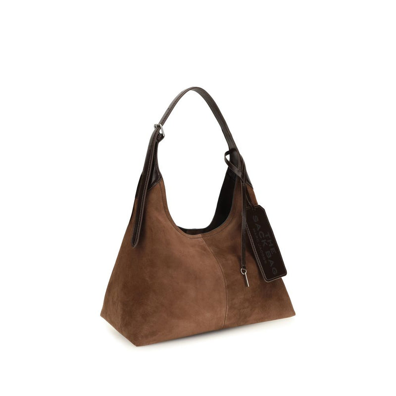 Borsa a tracolla in pelle scamosciata marrone Marc Jacobs