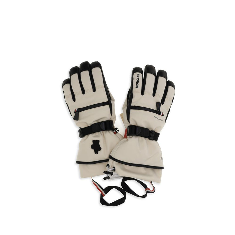 Guanti beige in poliammide Moncler Grenoble