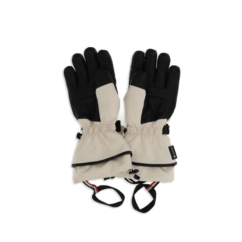 Guanti beige in poliammide Moncler Grenoble