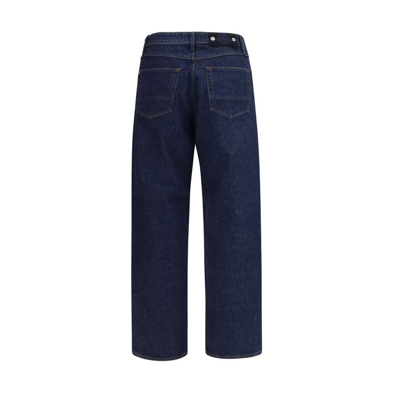 Jeans Stone Island in denim di cotone blu