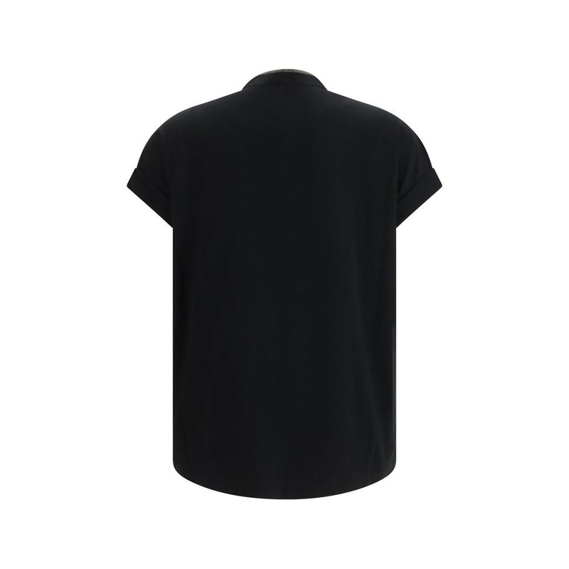 Camiseta negra de algodón de Brunello Cucinelli