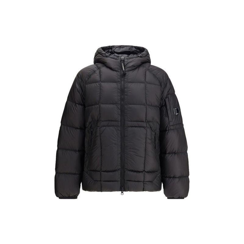 Chaqueta negra de tejido exterior de poliamida de C.P. Company
