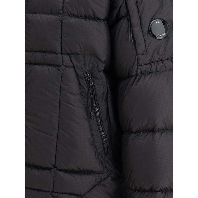Chaqueta negra de tejido exterior de poliamida de C.P. Company