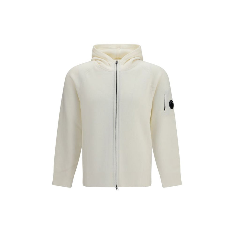 Sudadera con capucha beige de lana Oves Aries de C.P. Company