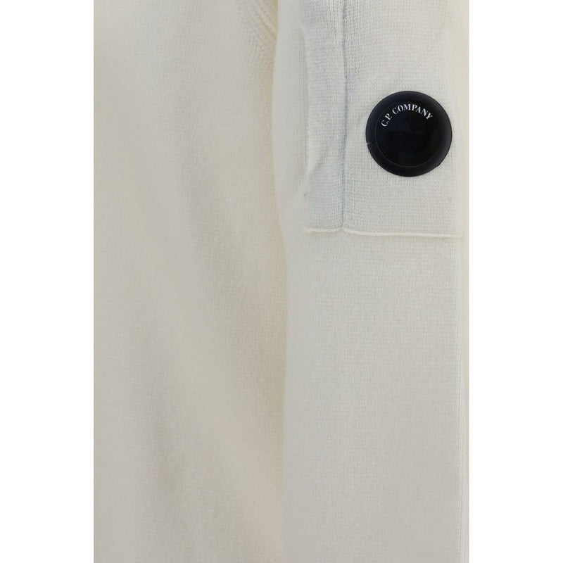 Sudadera con capucha beige de lana Oves Aries de C.P. Company