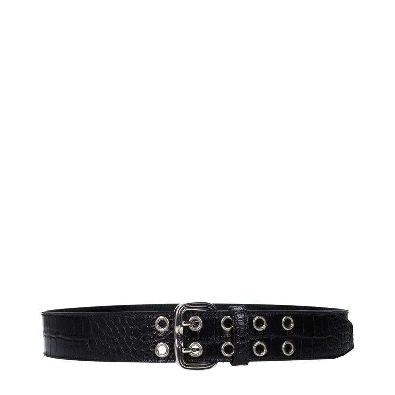 Cintura regular in pelle nera Tom Ford