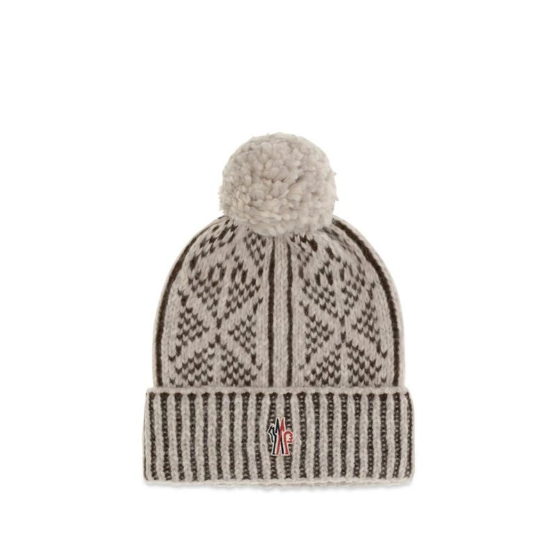 Gorro de alpaca vicuña gris de Moncler Grenoble
