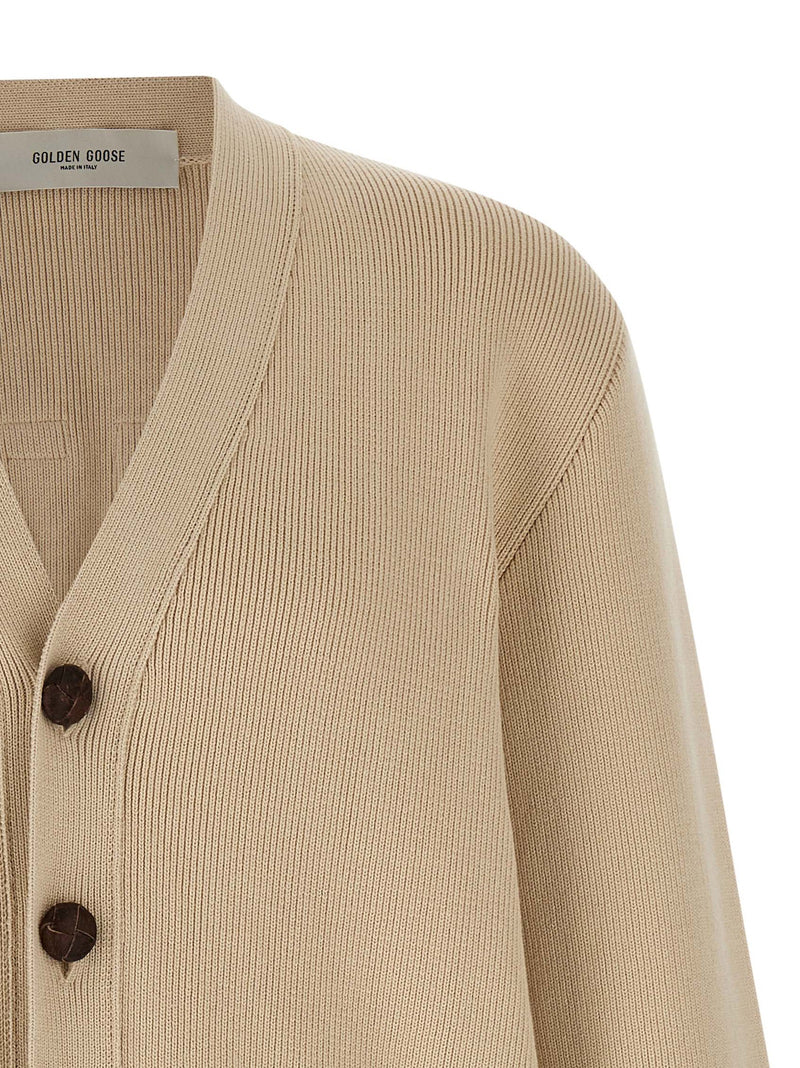 Golden Goose Beige Cotton Cardigan
