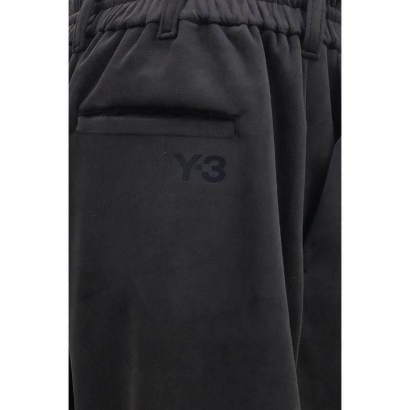 Calça esportiva de poliéster preta Y-3