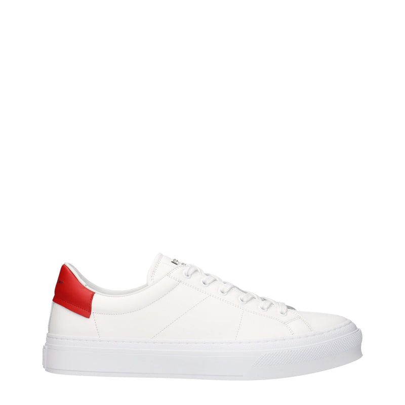 Tênis de cano baixo de couro branco Givenchy