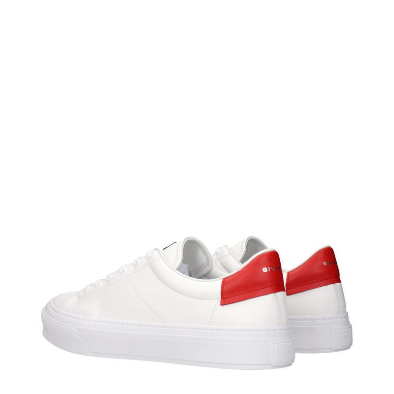 Tênis de cano baixo de couro branco Givenchy