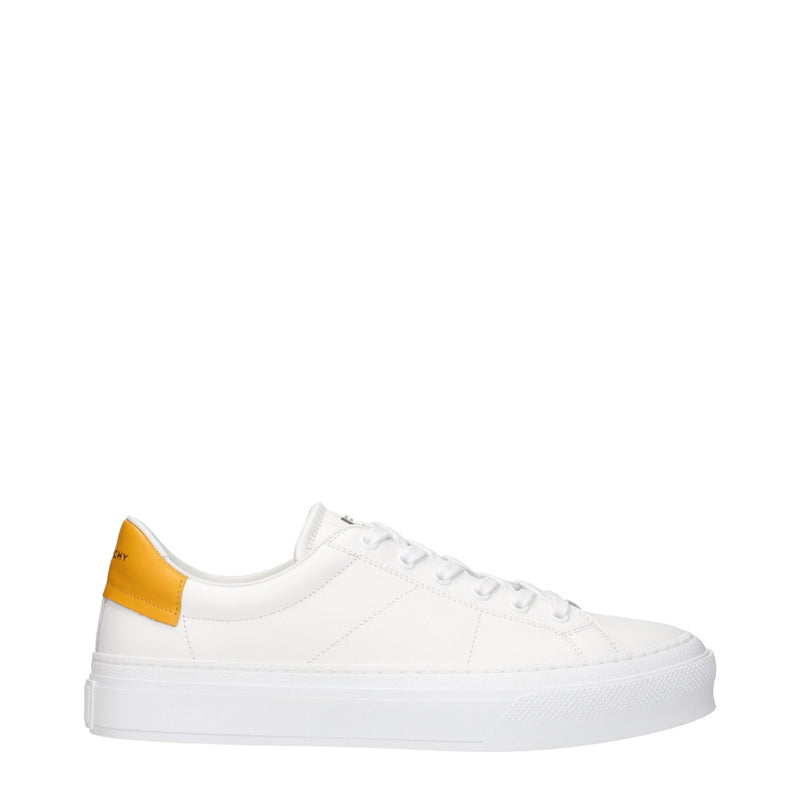 Tênis de cano baixo de couro branco Givenchy