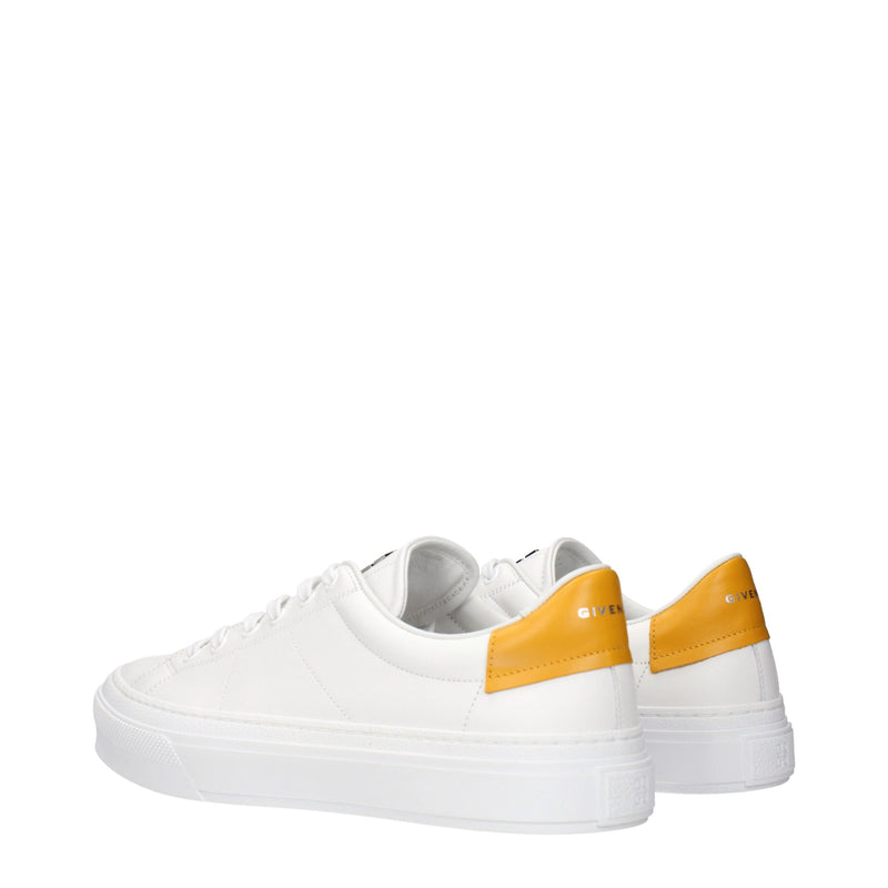 Tênis de cano baixo de couro branco Givenchy