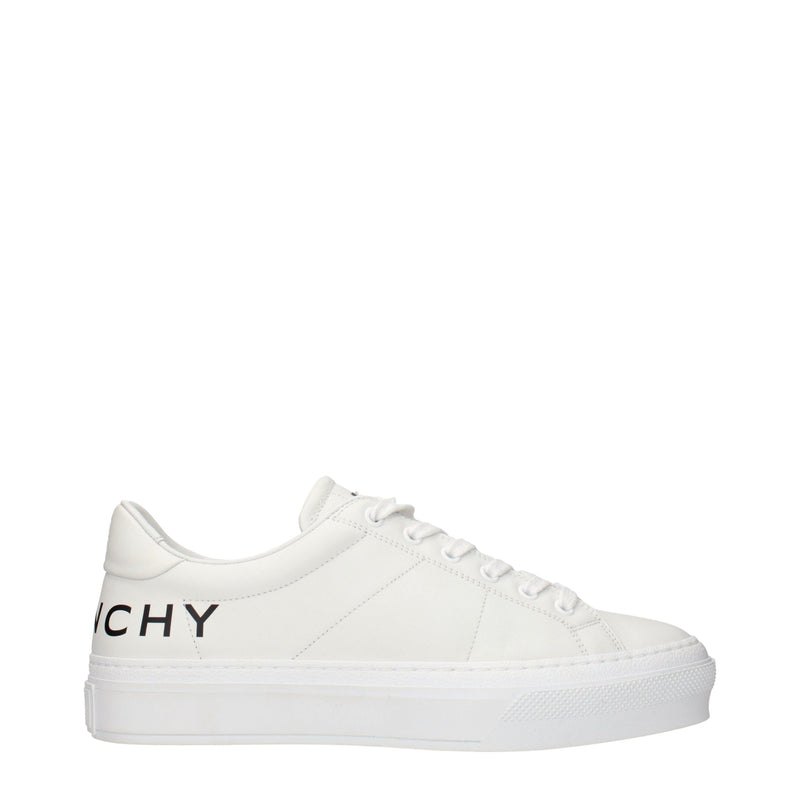 Baskets en cuir blanc Givenchy