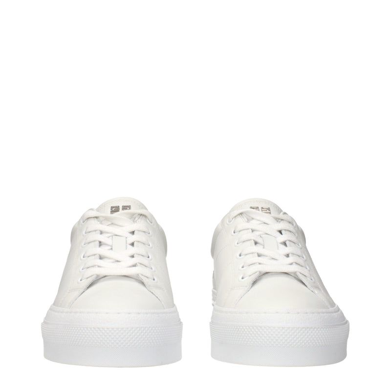Baskets en cuir blanc Givenchy