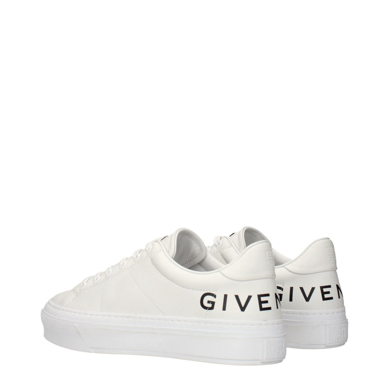 Baskets en cuir blanc Givenchy