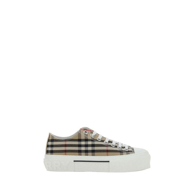 Baskets basses Burberry marron synthétique