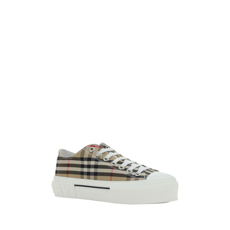 Baskets basses Burberry marron synthétique
