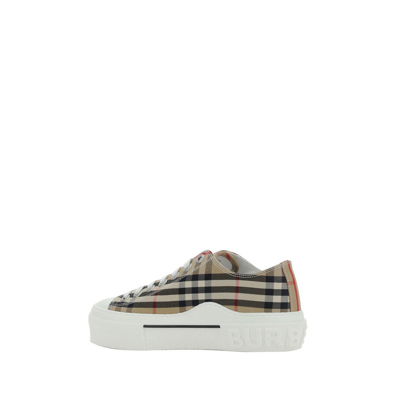 Baskets basses Burberry marron synthétique