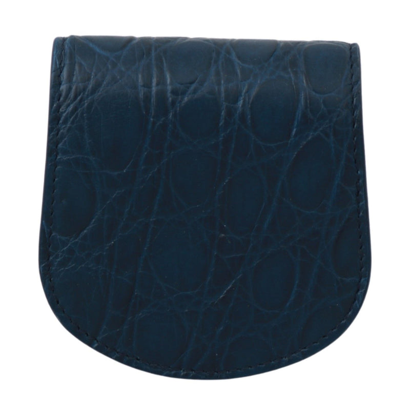 Custodia portapreservativi tascabile in pelle blu Dolce & Gabbana