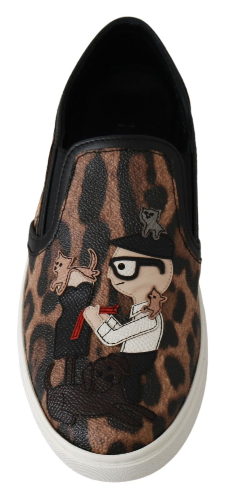 Mocassins Dolce & Gabbana en cuir à imprimé léopard #dgfamily