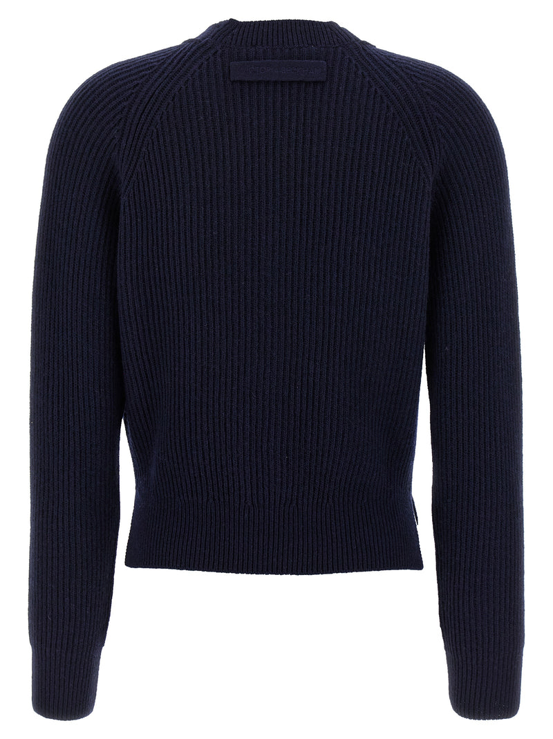 Victoria Beckham Stepped Hem Cardigan | Urbalenti™ NYC