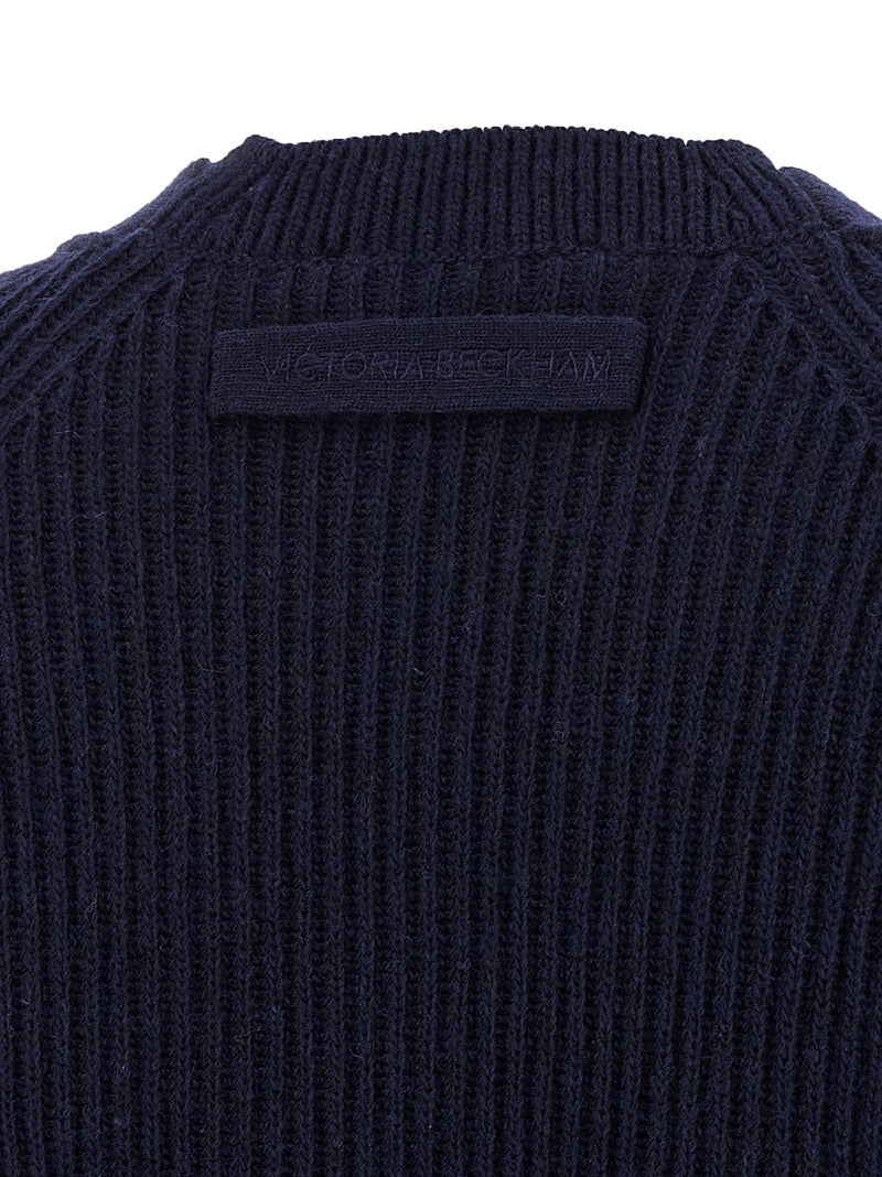 Victoria Beckham Stepped Hem Cardigan | Urbalenti™ NYC