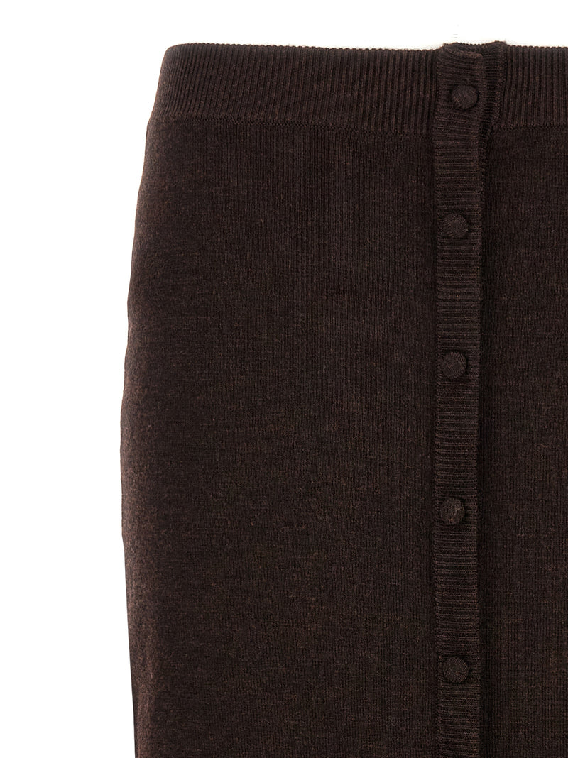 Victoria Beckham Victoria Beckham Bottoni Midi Skirt