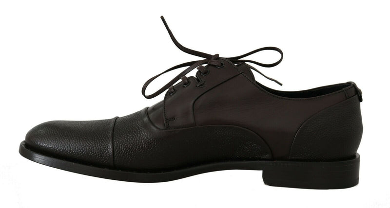 Chaussures habillées à lacets Dolce & Gabbana marron en cuir pour homme