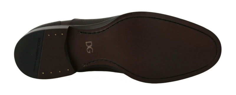 Chaussures habillées à lacets Dolce & Gabbana marron en cuir pour homme