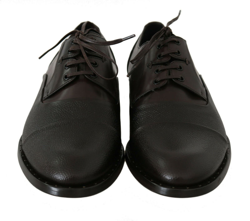 Chaussures habillées à lacets Dolce & Gabbana marron en cuir pour homme