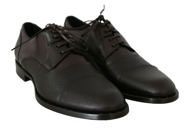 Chaussures habillées à lacets Dolce & Gabbana marron en cuir pour homme