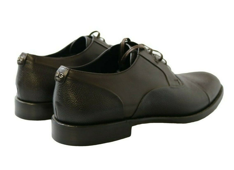 Chaussures habillées à lacets Dolce & Gabbana marron en cuir pour homme