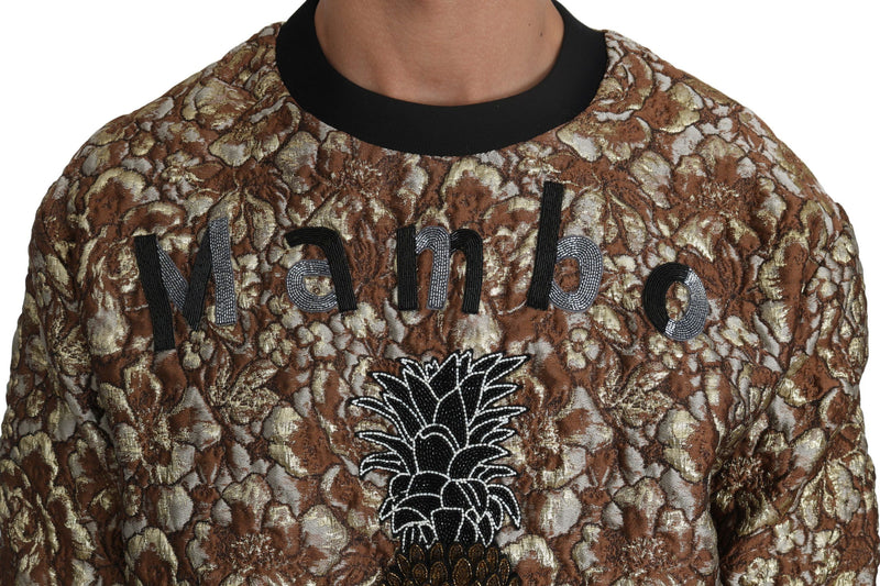 Pull à motif ananas en jacquard MAMBO multicolore Dolce & Gabbana