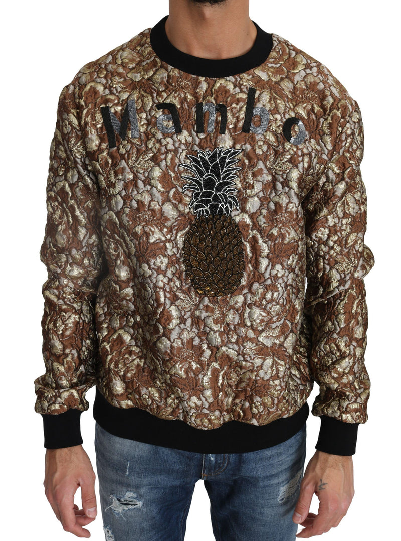 Pull à motif ananas en jacquard MAMBO multicolore Dolce & Gabbana