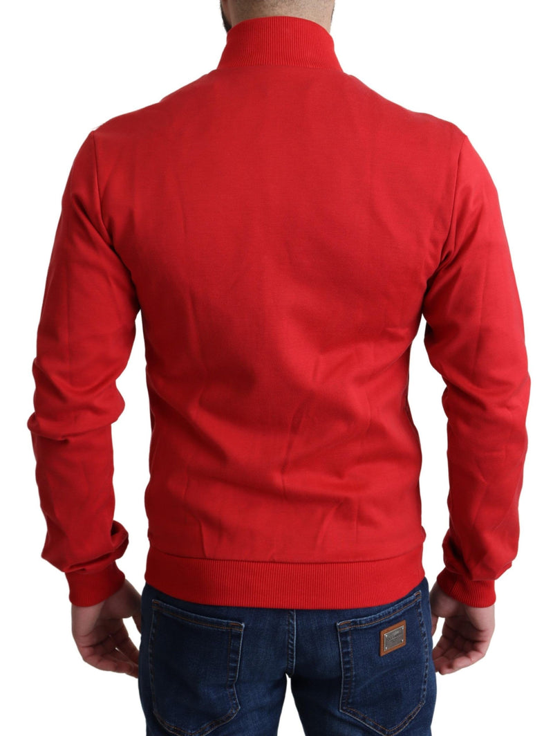 Cardigan zippé rouge DG Motor Club Dolce & Gabbana