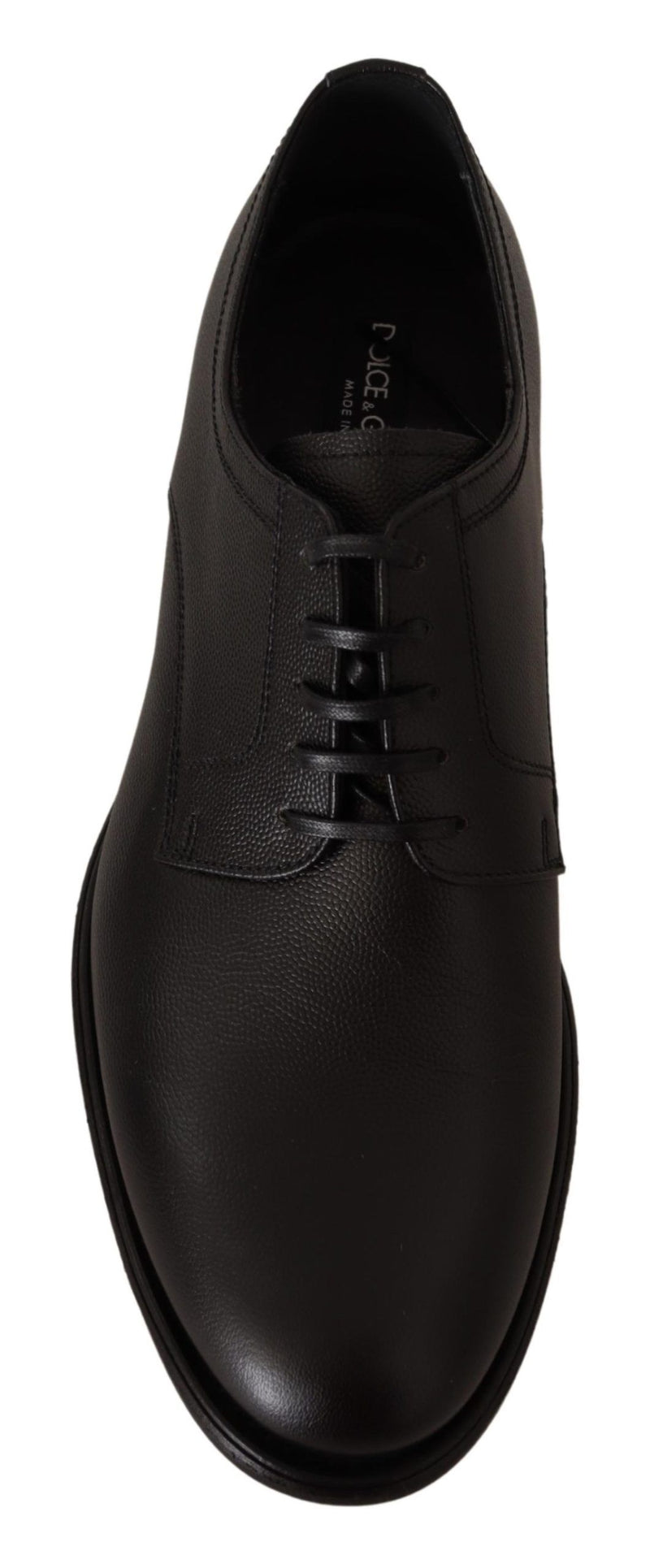 Zapatos formales Derby negros de cuero con cordones para hombre de Dolce & Gabbana