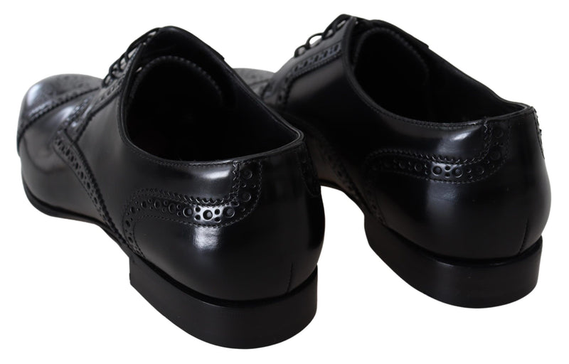 Chaussures derby formelles Dolce & Gabbana noires en cuir pour homme