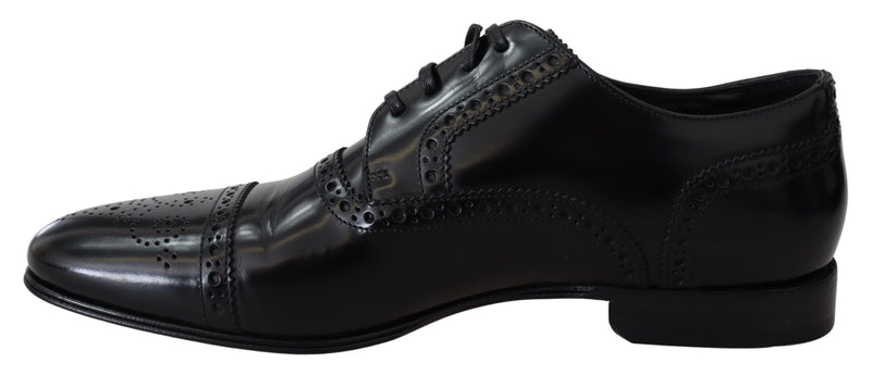 Chaussures derby formelles Dolce & Gabbana noires en cuir pour homme