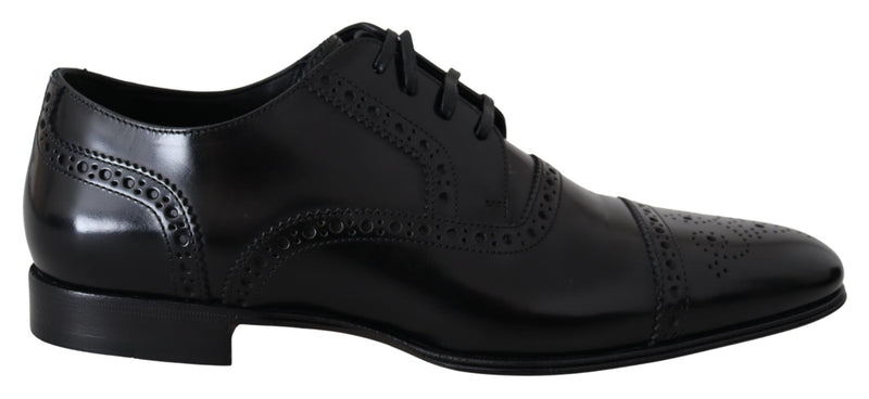 Chaussures derby formelles Dolce & Gabbana noires en cuir pour homme