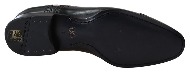 Chaussures derby formelles Dolce & Gabbana noires en cuir pour homme