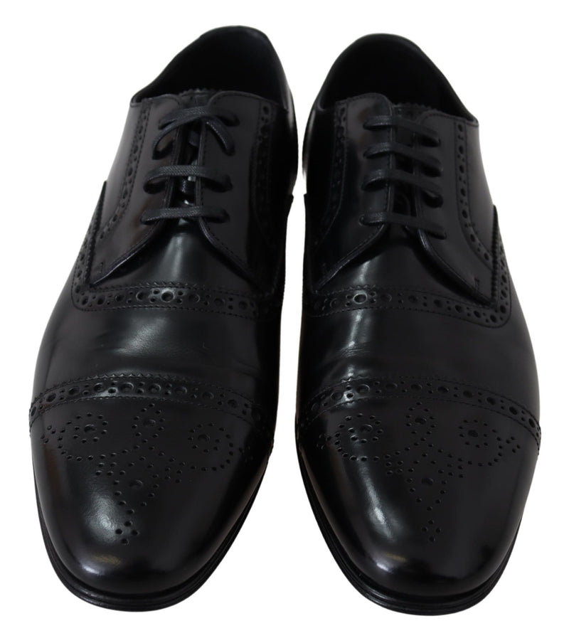 Chaussures derby formelles Dolce & Gabbana noires en cuir pour homme