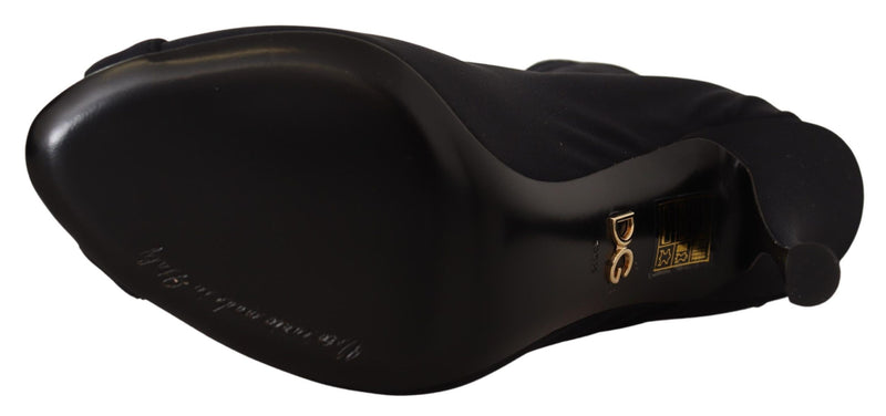 Botines cortos negros elásticos de Dolce & Gabbana