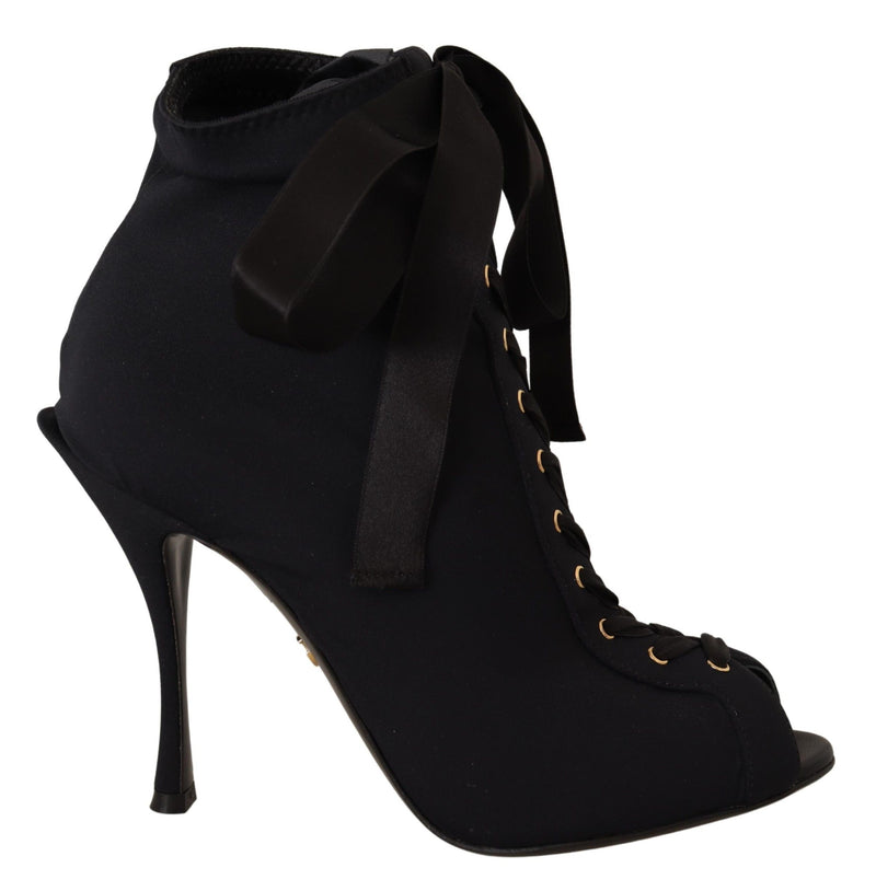 Botines cortos negros elásticos de Dolce & Gabbana