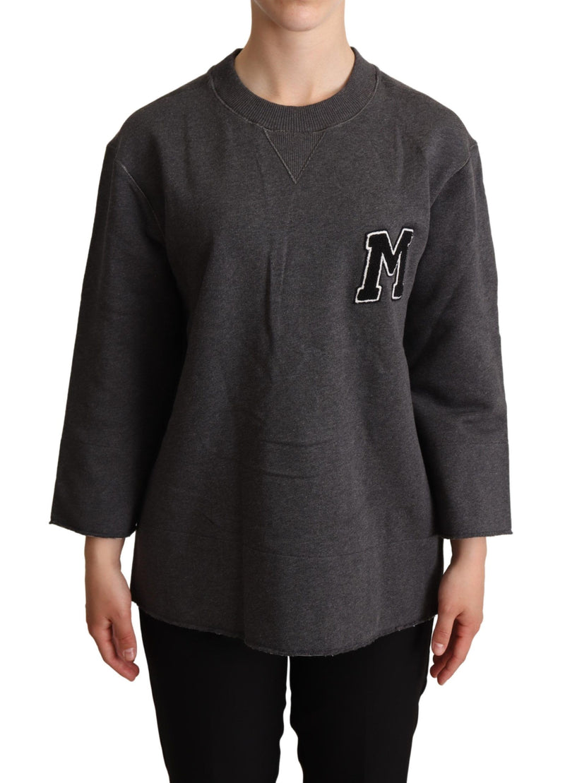 Pullover da donna grigio con ricami Dolce & Gabbana