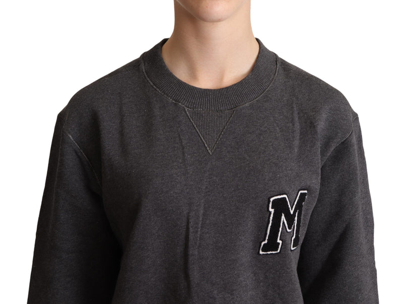 Pullover da donna grigio con ricami Dolce & Gabbana