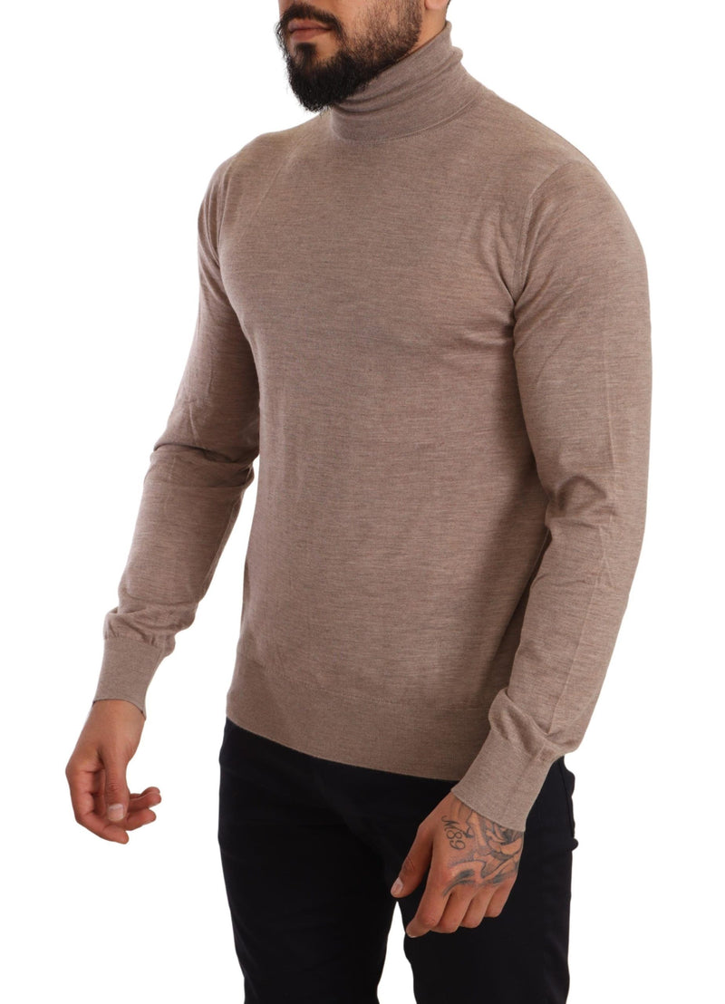 Pull à col roulé en cachemire marron Dolce & Gabbana