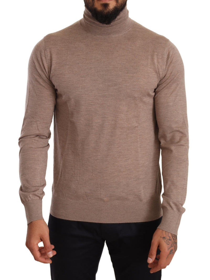 Pull à col roulé en cachemire marron Dolce & Gabbana