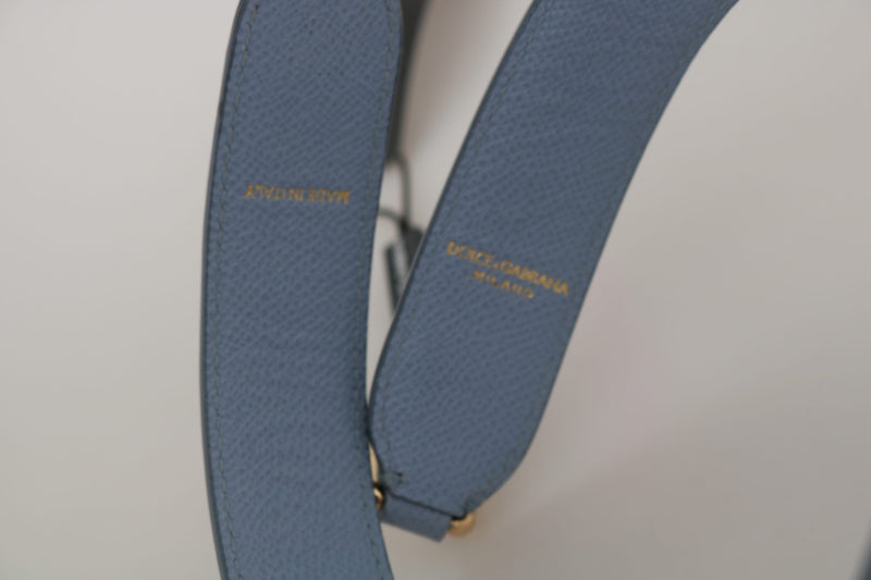 Alça transversal azul de couro para bolsa Dolce & Gabbana